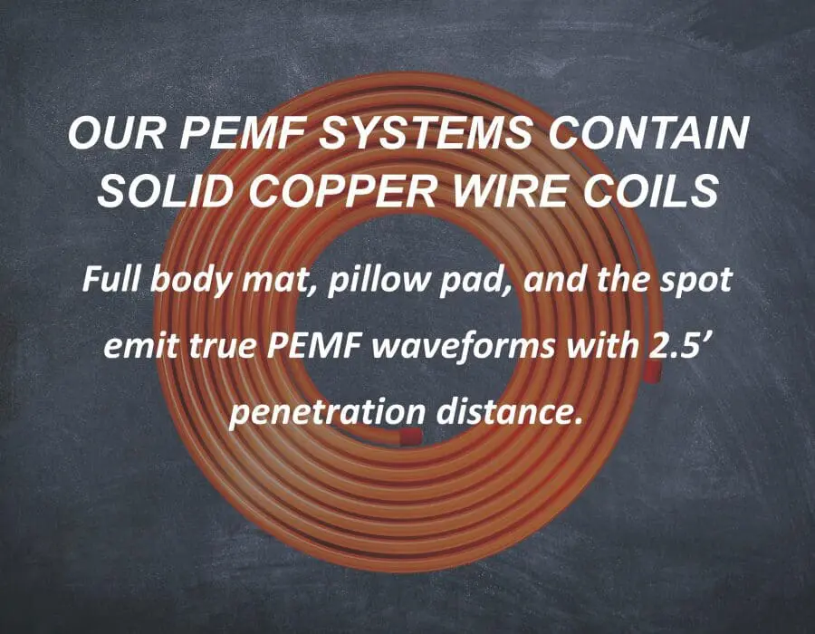 Applicators contain solid copper wire coils Applicators contain solid copper wire coils